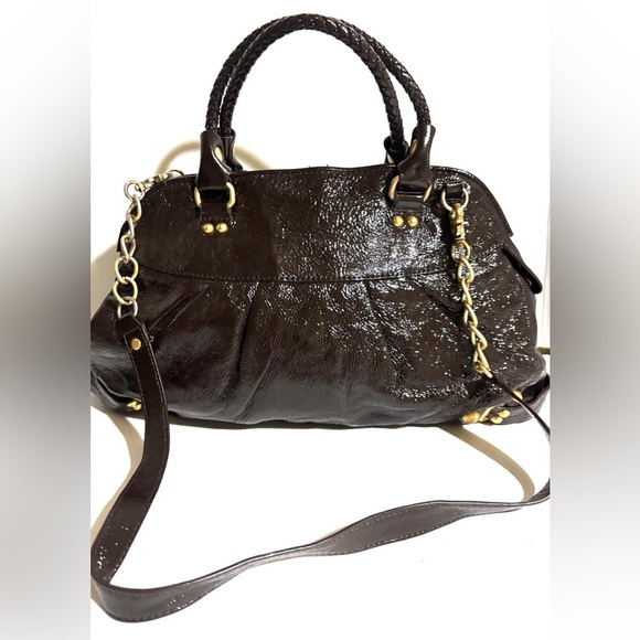 Elliott lucca metallic Elegant Brown Leather Handbag - Picture 2 of 10